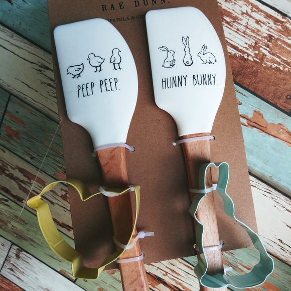 NWT Rae Dunn Easter Spoons Baking set - Picture 1 of 4